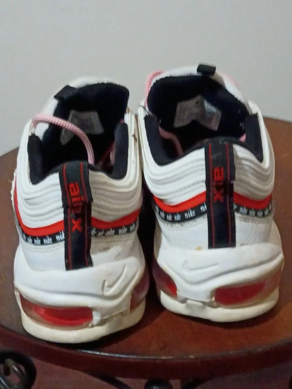 Nike Air Max 97 Script Swoosh Pack Red White CQ4817-100 GS Youth Size 5Y